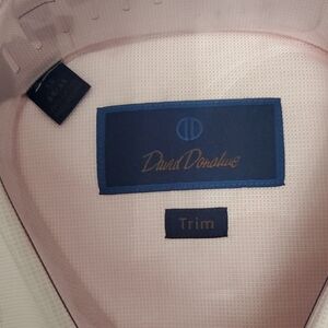 David Donahue Pink Dress Shirt